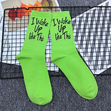 Load image into Gallery viewer, I Woke Up Like This Socks
